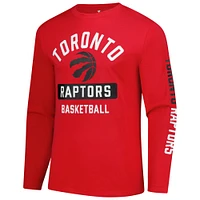 Men's Fanatics  Red Toronto Raptors Long Sleeve T-Shirt