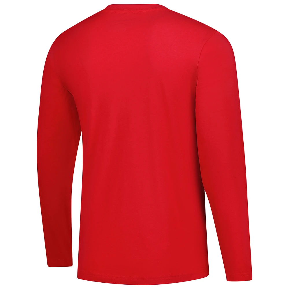 Men's Fanatics  Red Toronto Raptors Long Sleeve T-Shirt