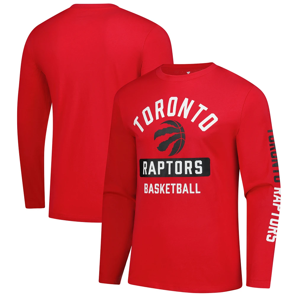 Men's Fanatics Red Toronto Raptors Long Sleeve T-Shirt