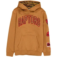 Men's New Era  Brown Toronto Raptors Oversized Victory Grove Pullover Hoodie