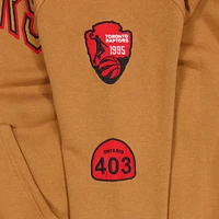 Men's New Era  Brown Toronto Raptors Oversized Victory Grove Pullover Hoodie