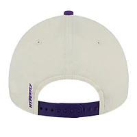 Casquette ajustable New Era 9FORTY Hyperfly A-Frame crème Toronto Raptors pour homme