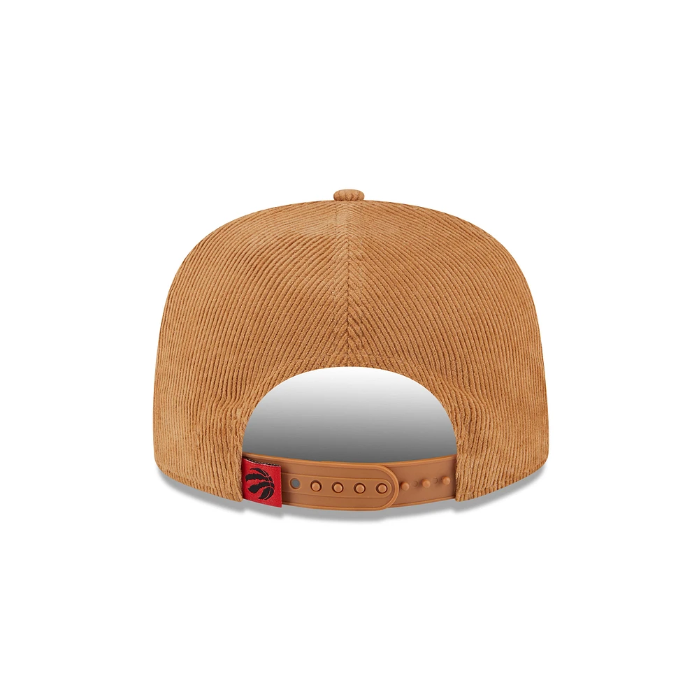 Casquette ajustable en velours côtelé Victory Grove de Toronto Raptors de New Era pour homme