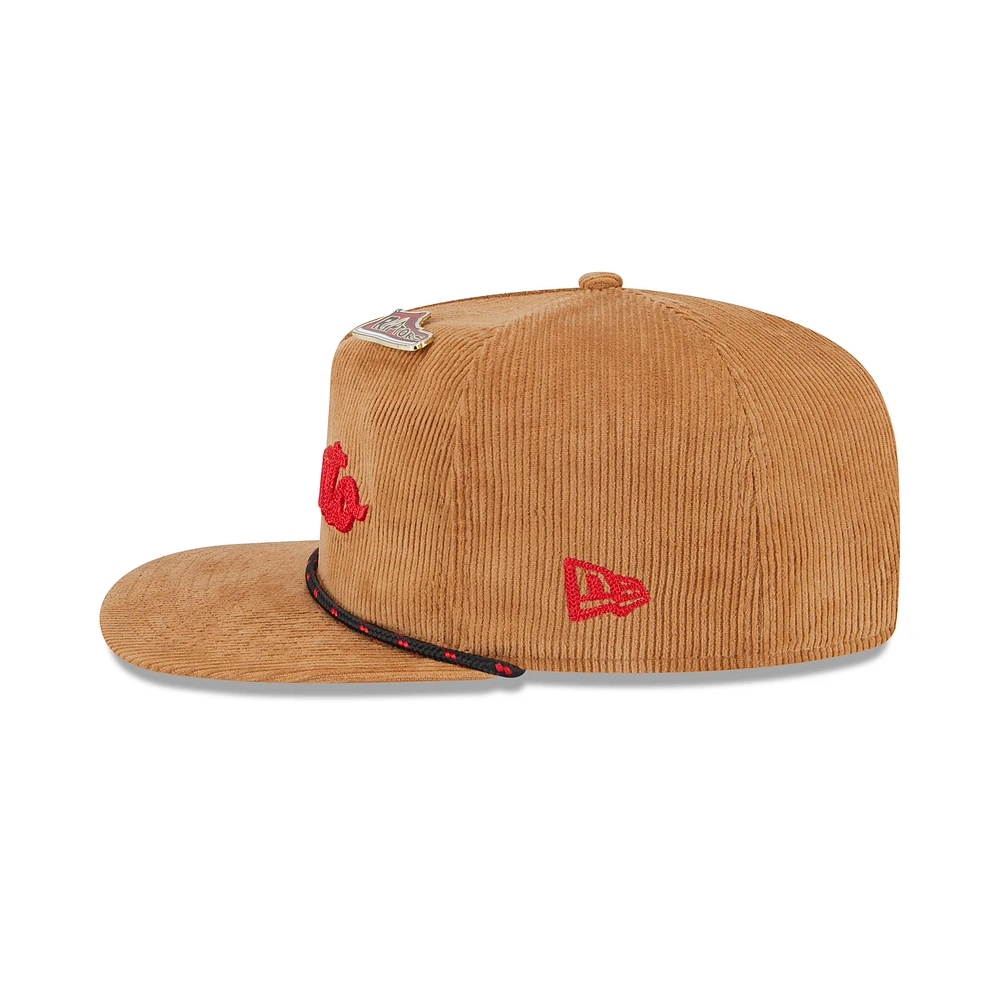 Casquette ajustable en velours côtelé Victory Grove de Toronto Raptors de New Era pour homme