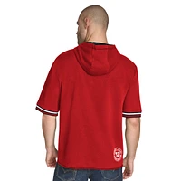 Sweat à capuche manches courtes en molleton rouge Toronto Raptors Paul de Tommy Jeans pour homme