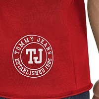 Sweat à capuche manches courtes en molleton rouge Toronto Raptors Paul de Tommy Jeans pour homme