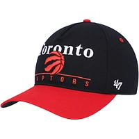 Men's '47 Black/Red Toronto Raptors Super Hitch Adjustable Hat