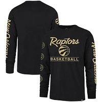 T-shirt à manches longues pour hommes '47 noir des Raptors de Toronto 2023/24 City Edition Triplet Franklin