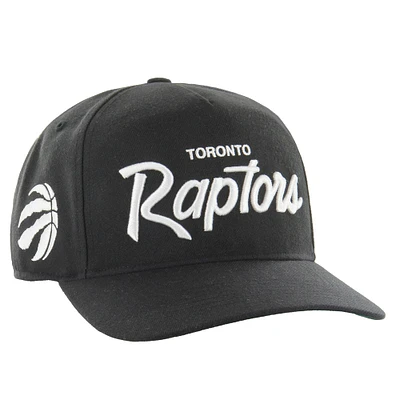 Casquette ajustable Attitude Hitch '47 noire pour homme des Toronto Raptors