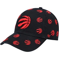 Men's '47 Black Toronto Raptors Confetti Cleanup Adjustable Hat