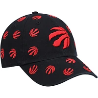 Men's '47 Black Toronto Raptors Confetti Cleanup Adjustable Hat