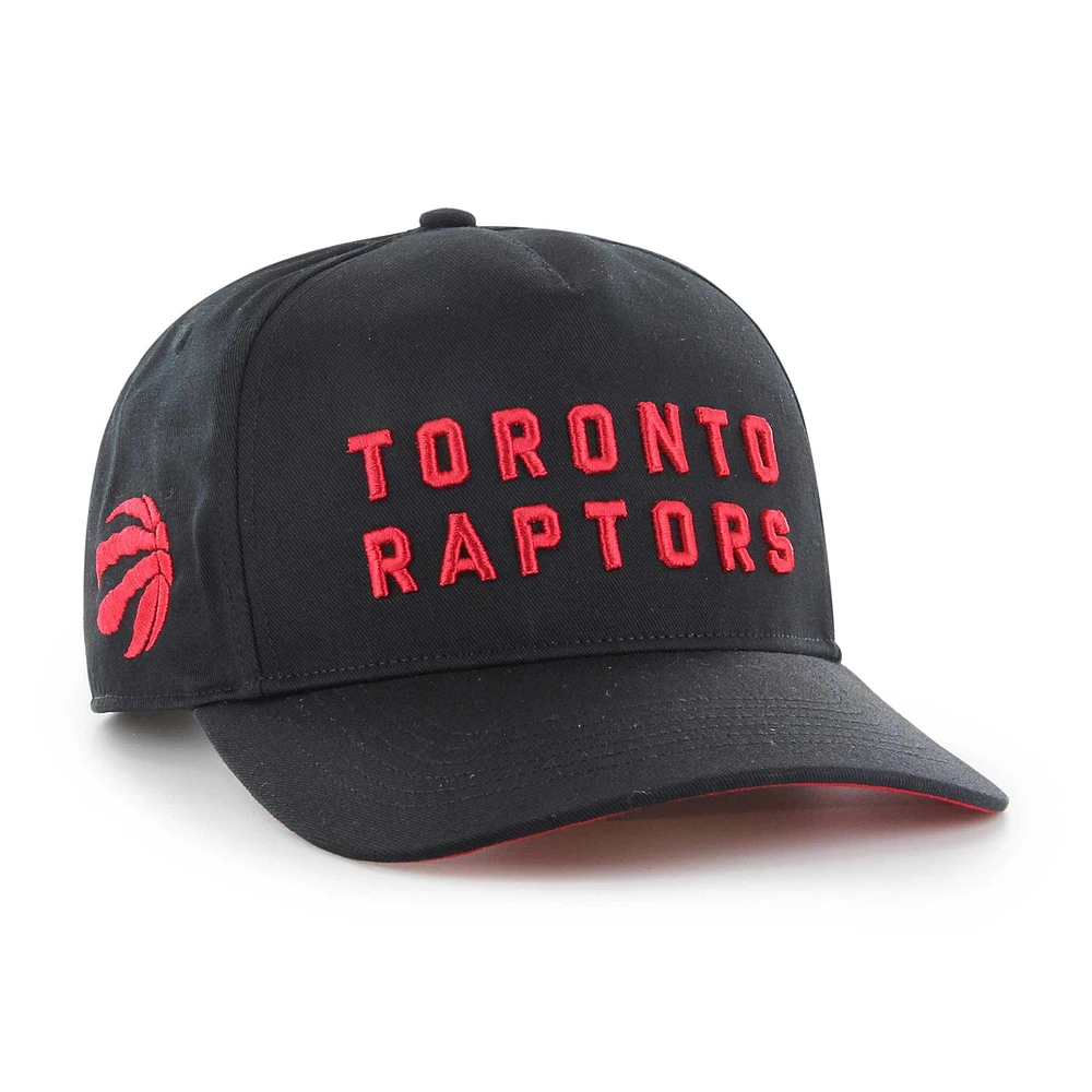 Casquette Snapback Contra Hitch des Toronto Raptors '47 noire pour homme