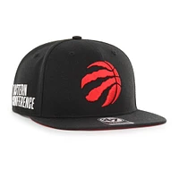 Casquette '47 Black Toronto Raptors Sure Shot Captain Snapback pour homme