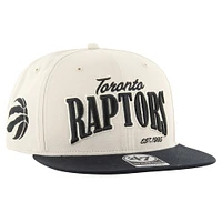 Casquette Snapback Chandler Captain des Raptors de Toronto '47 crème pour hommes