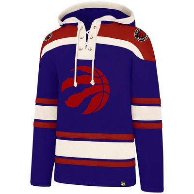 Men's '47 Purple Toronto Raptors Lacer - Pullover Hoodie