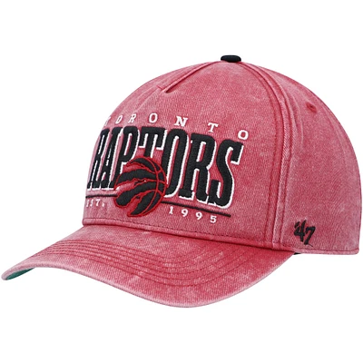 Men's '47 Red Toronto Raptors Fontana Hitch Snapback Hat