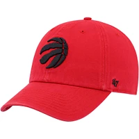 Casquette réglable '47 Red Toronto Raptors Team Clean Up pour hommes