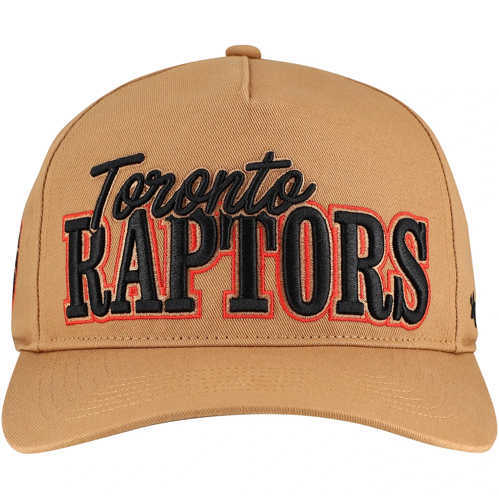 Casquette ajustable Barnes Hitch '47 Tan Toronto Raptors pour homme