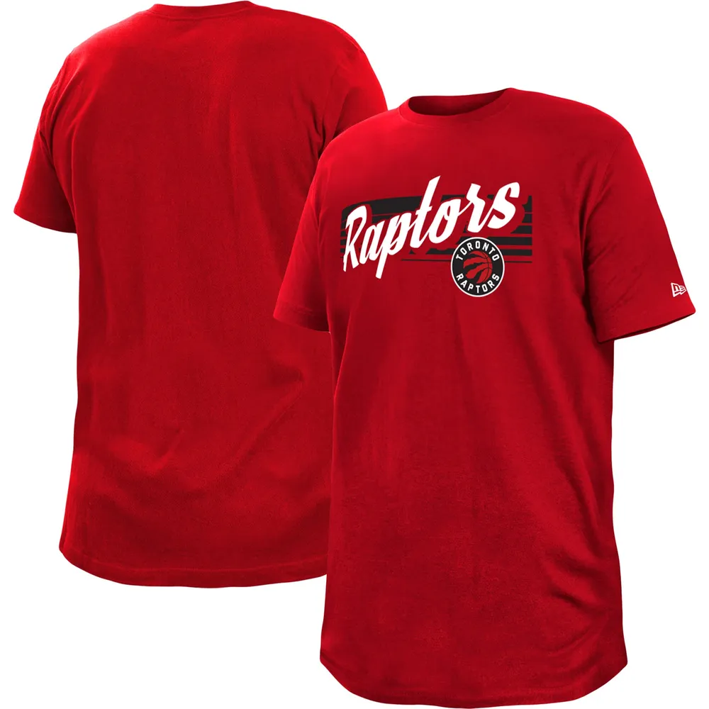 T-shirt 5th & Ocean by New Era rouge pour homme Toronto Raptors Big Tall Logo