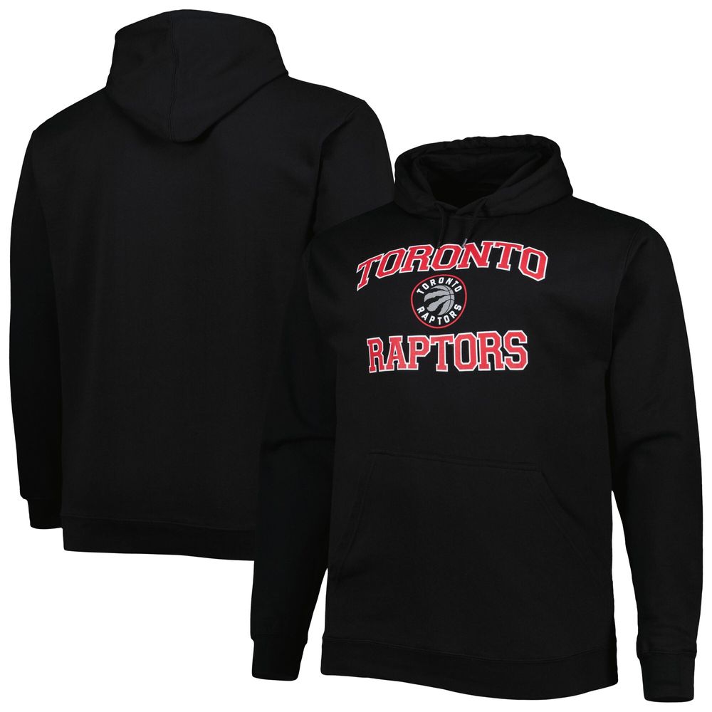 Men's Black Toronto Raptors Big & Tall Heart Soul Pullover Hoodie