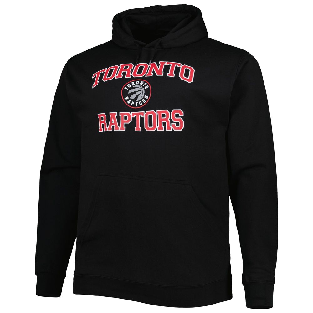 Men's Black Toronto Raptors Big & Tall Heart Soul Pullover Hoodie