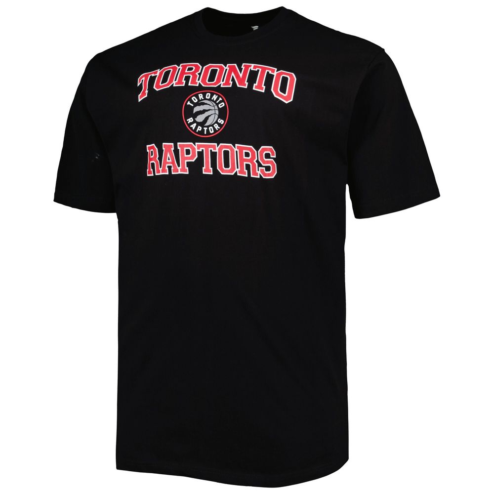 Men's Black Toronto Raptors Big & Tall Heart Soul T-Shirt