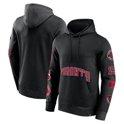 Men's Fanatics Black Toronto Raptors Home Court Pullover Hoodie