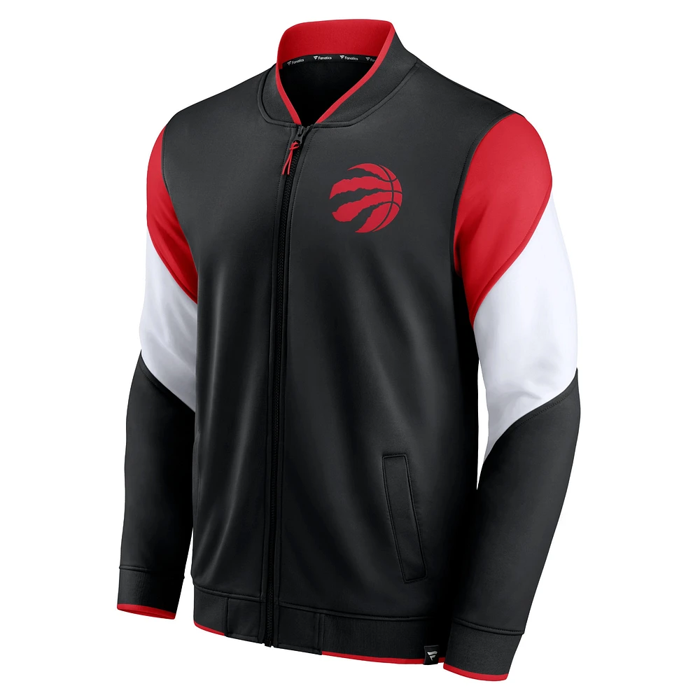 Men's Fanatics Black Toronto Raptors League Best Performance Full-Zip Jacket