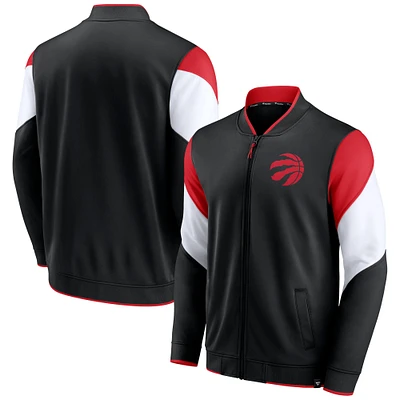 Veste noire entièrement zippée Fanatics pour hommes de la Toronto Raptors League Best Performance