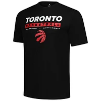 T-shirt noir pour hommes Fanatics Toronto Raptors Location Just Net