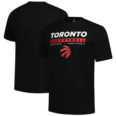 T-shirt noir pour hommes Fanatics Toronto Raptors Location Just Net