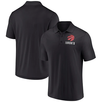 Men's Fanatics  Black Toronto Raptors Lockup Polo