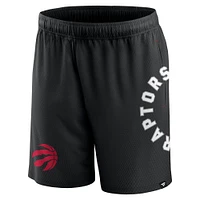 Men's Fanatics Black Toronto Raptors Post Up Mesh Shorts