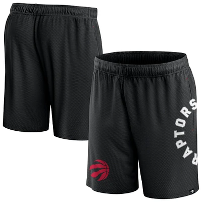 Short en maille Post Up noir des Raptors de Toronto Fanatics pour hommes