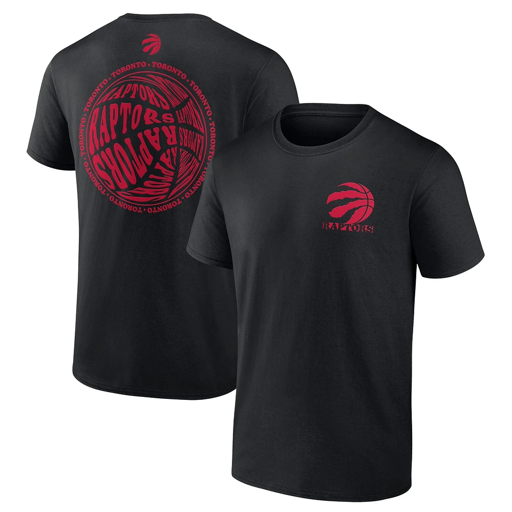 Fanatics pour hommes, noir, Toronto Raptors Street Collective - T-shirt