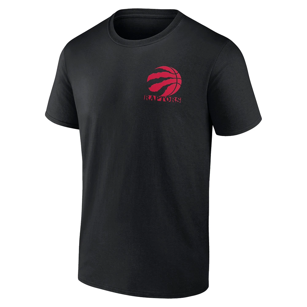 Fanatics pour hommes, noir, Toronto Raptors Street Collective - T-shirt