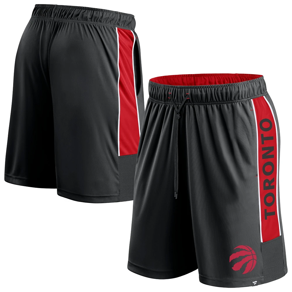 Short noir Fanatics pour hommes des Raptors de Toronto Gagnez le match