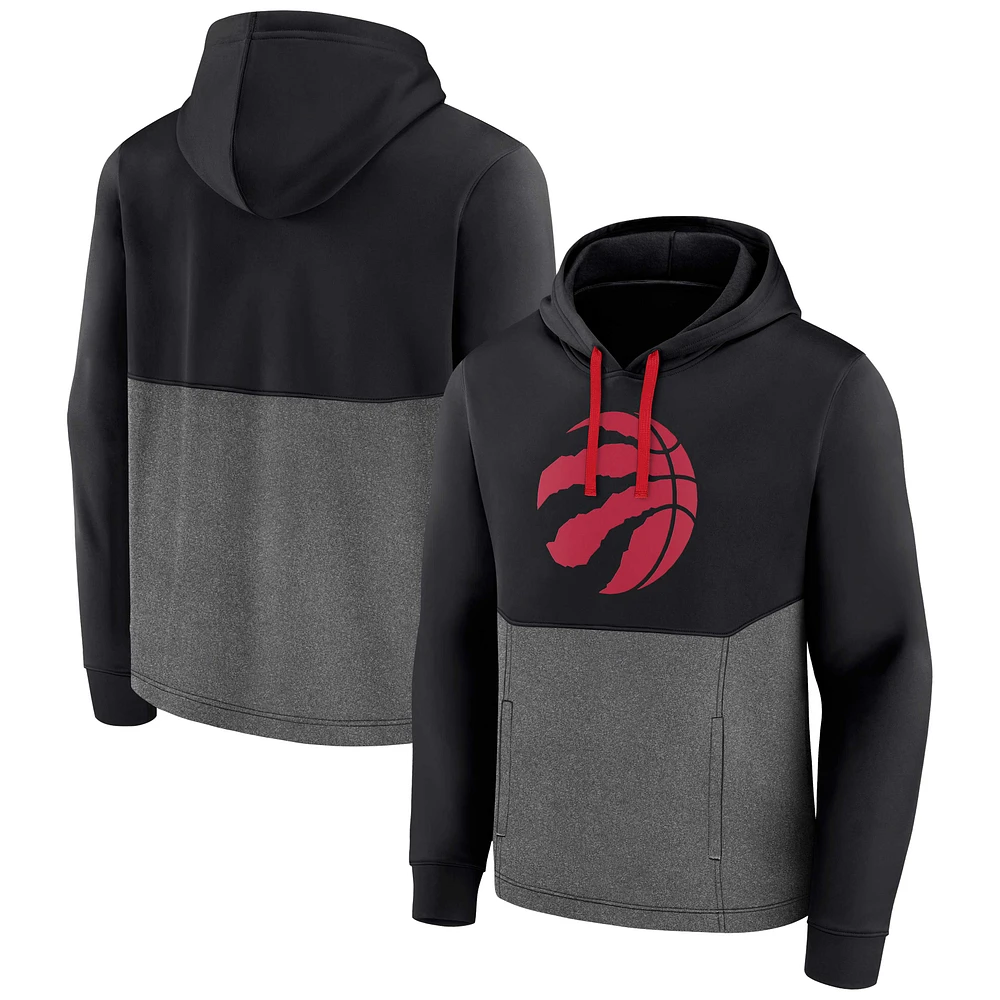 Chandail à capuchon noir Fanatics pour hommes des Raptors de Toronto Winter Camp