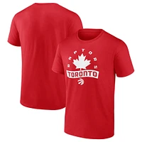 T-shirt rouge Fanatics pour hommes des Raptors de Toronto 2023 la fête du Canada