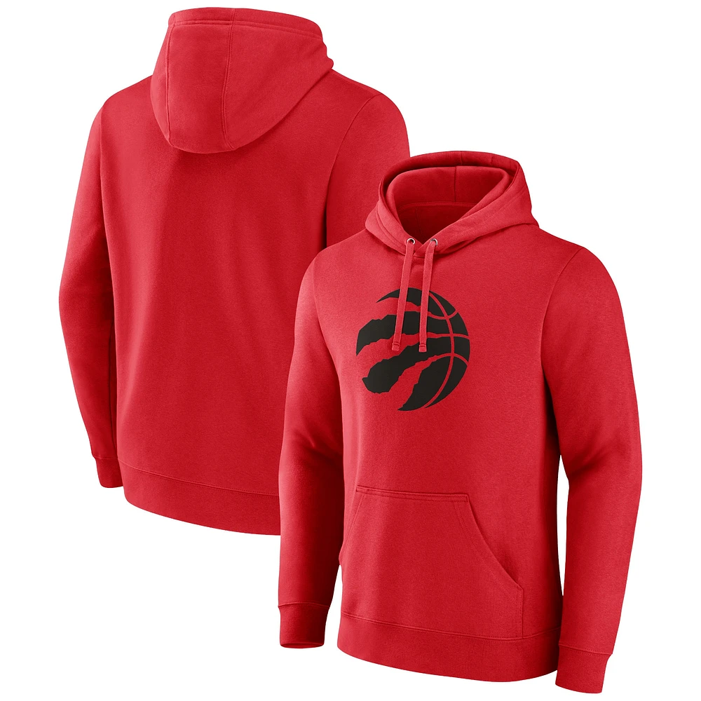 Chandail à capuchon avec logo principal des Toronto Raptors Fanatics pour hommes, rouge