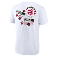 T-shirt blanc fanatiques des Raptors de Toronto Street Collective pour hommes