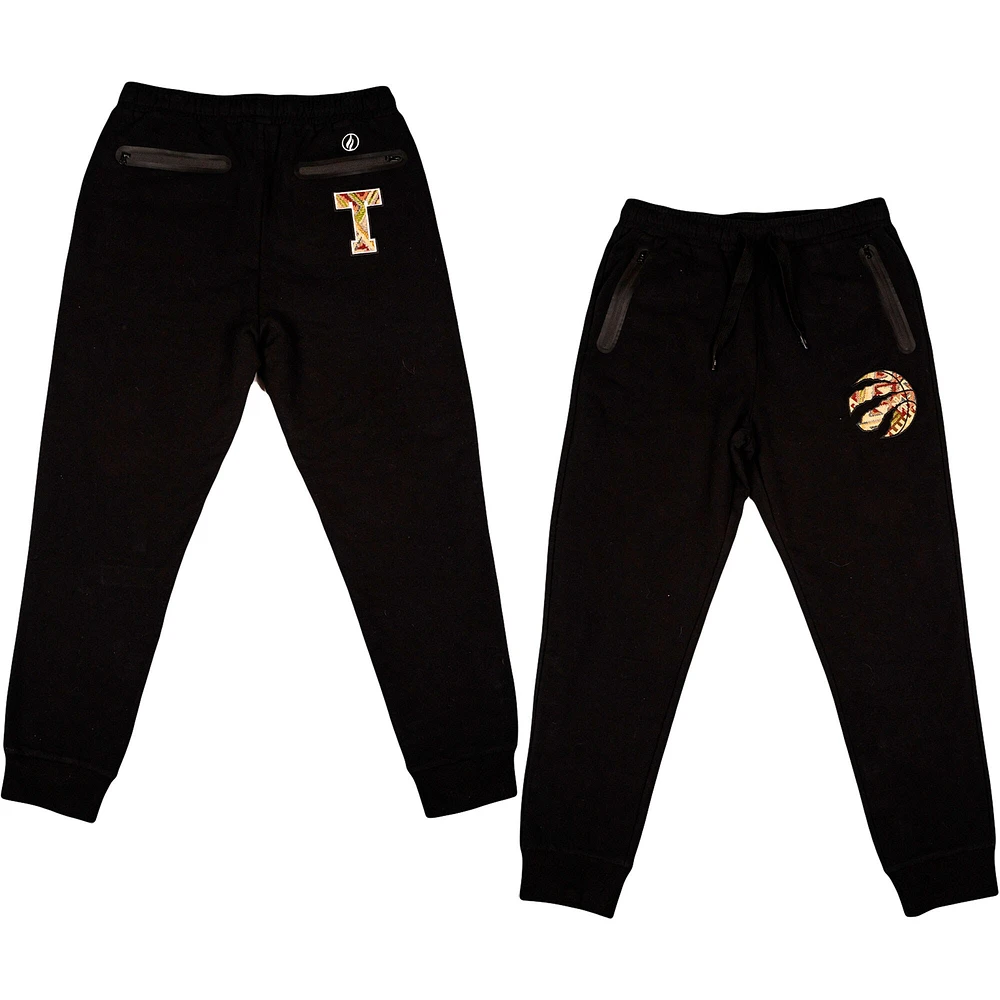 Men's FISLL Black Toronto Raptors Moroccan Joggers