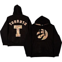 Men's FISLL Black Toronto Raptors Moroccan Pullover Hoodie