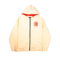 Men's FISLL Cream Toronto Raptors Full-Zip Hoodie