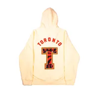 Men's FISLL Cream Toronto Raptors Full-Zip Hoodie