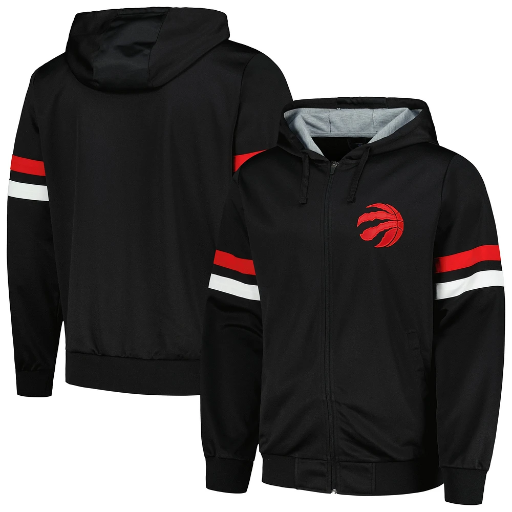 Men's G-III Sports by Carl Banks Black Toronto Raptors Contender Full-Zip Hoodie Jacket