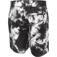 Men's G-III Sports by Carl Banks Black Toronto Raptors Splash Tie-Dye Volley - Swim Shorts