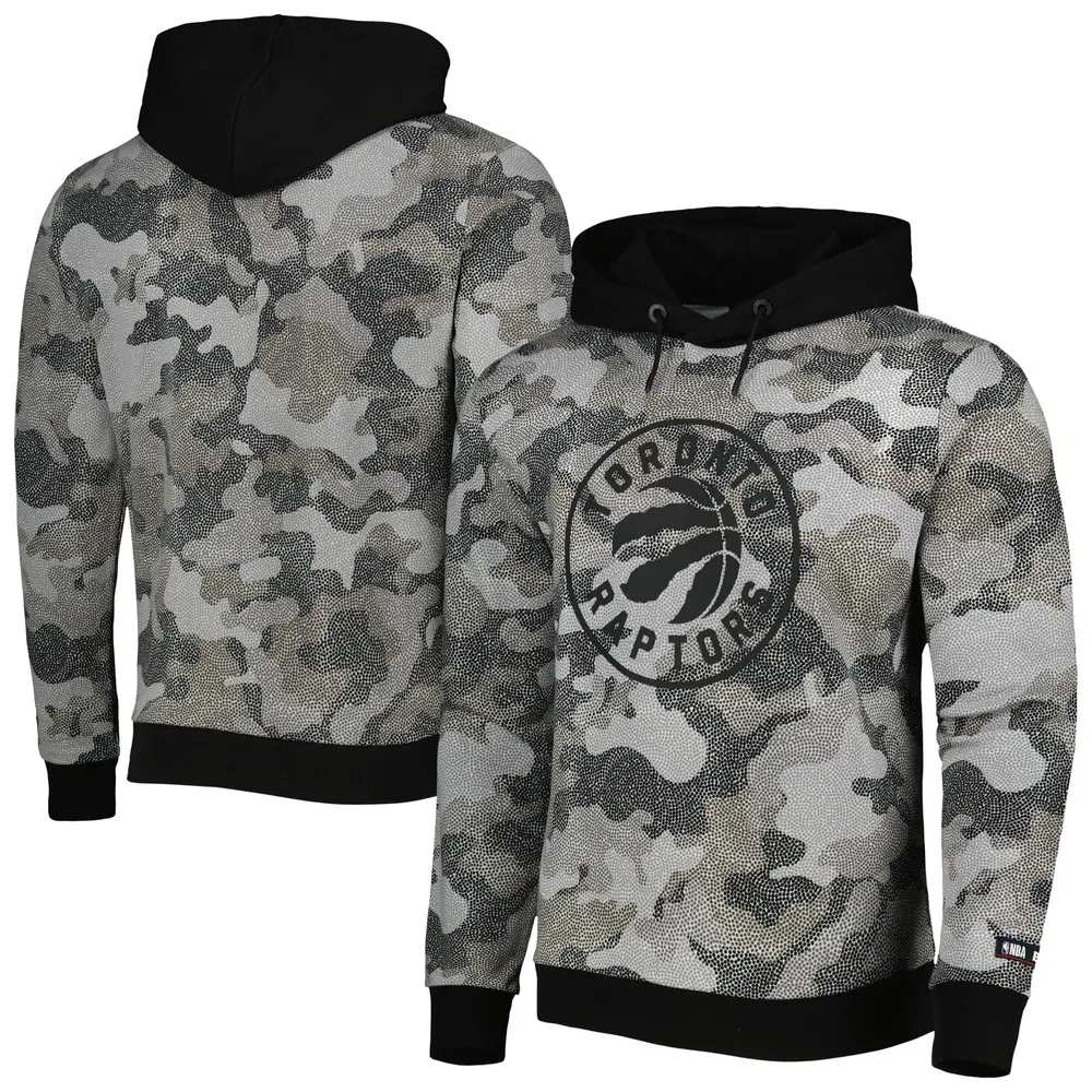 Sweat à capuche noir Hugo Boss Toronto Raptors Camo pour homme