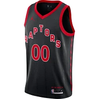 Maillot Jordan Brand Black Toronto Raptors 2020/21 pour homme - Swingman personnalisé Édition Statement