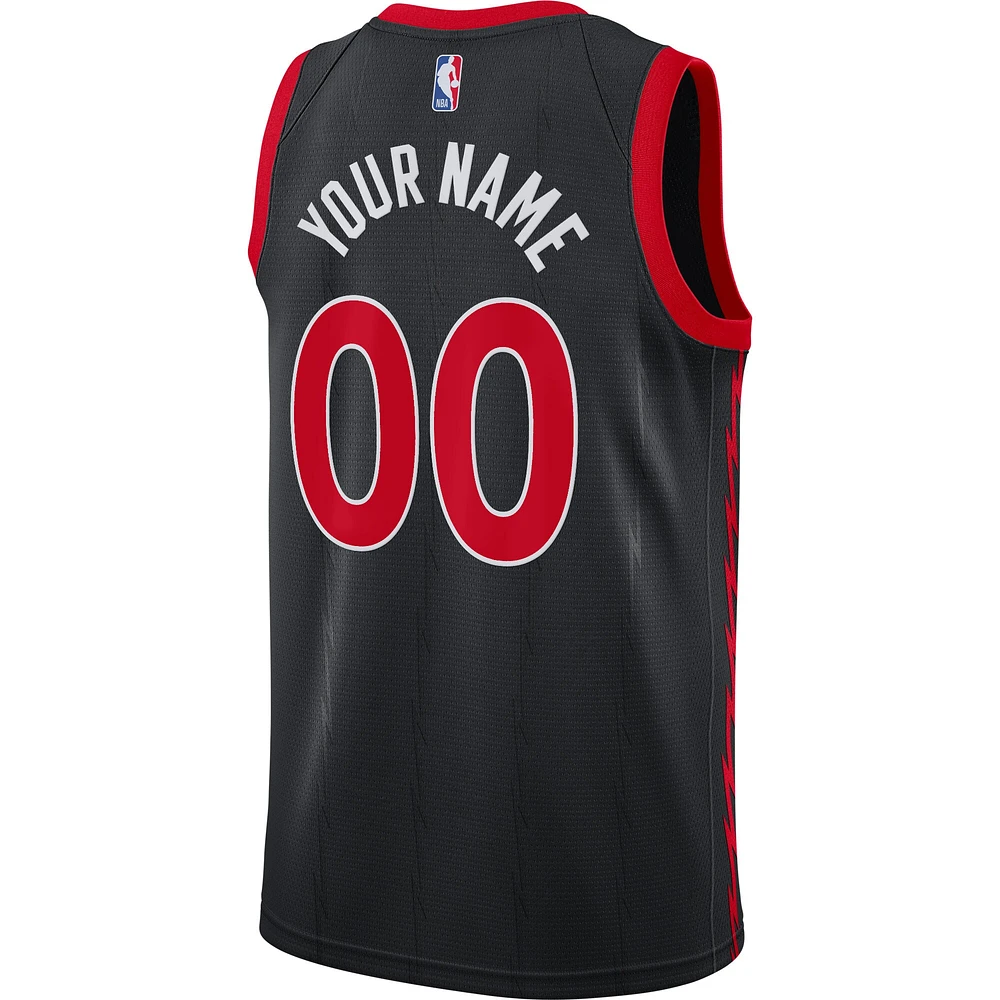 Maillot Jordan Brand Black Toronto Raptors 2020/21 pour homme - Swingman personnalisé Édition Statement